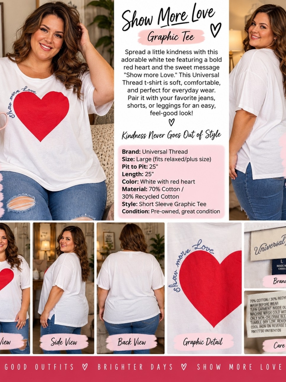 P208 ❤️ Show More Love Everyday Tee